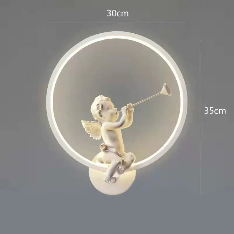 Led Angel scones Tricolor Dimming Light