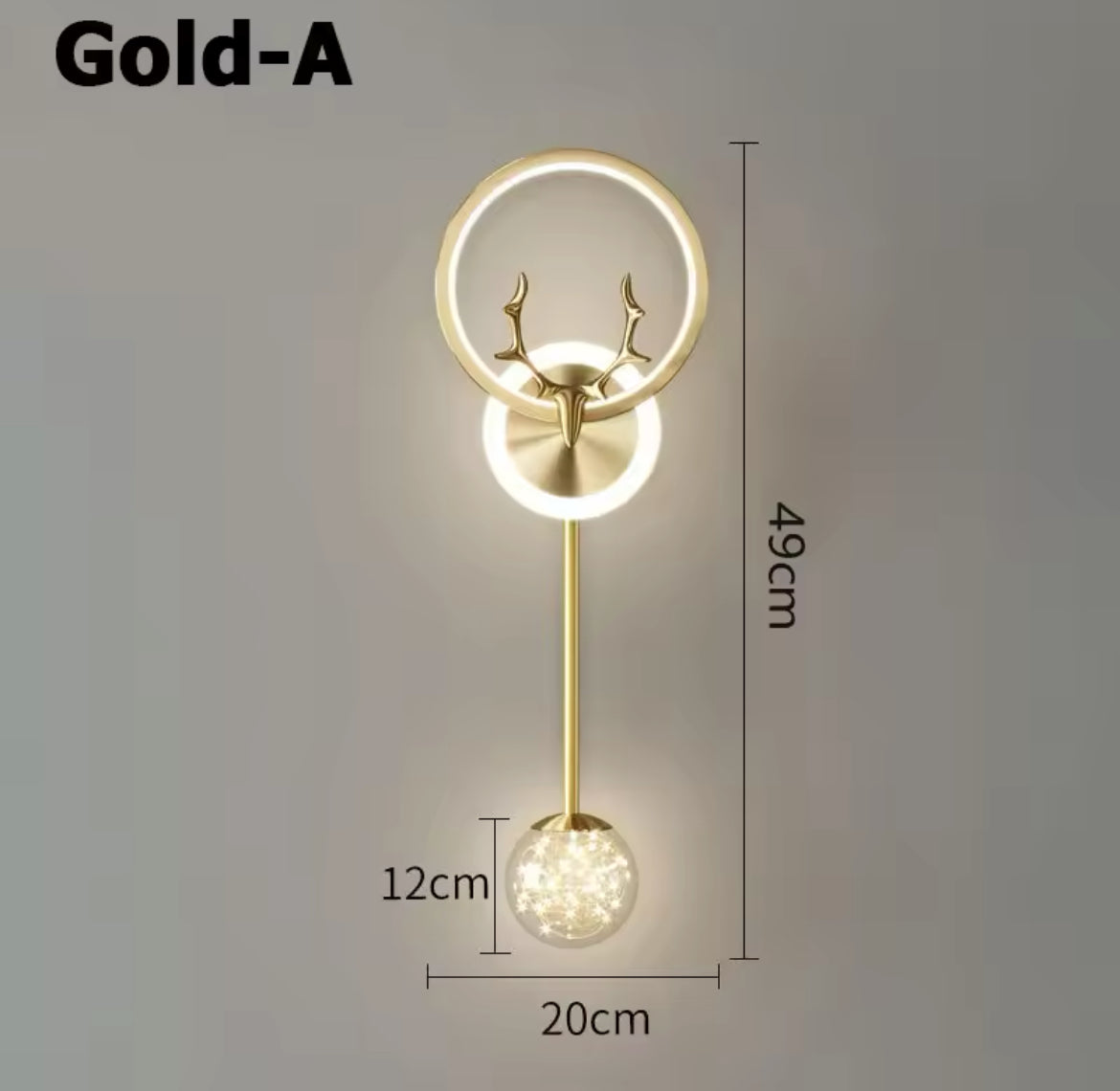 Nordic Antler shape modern sconce light