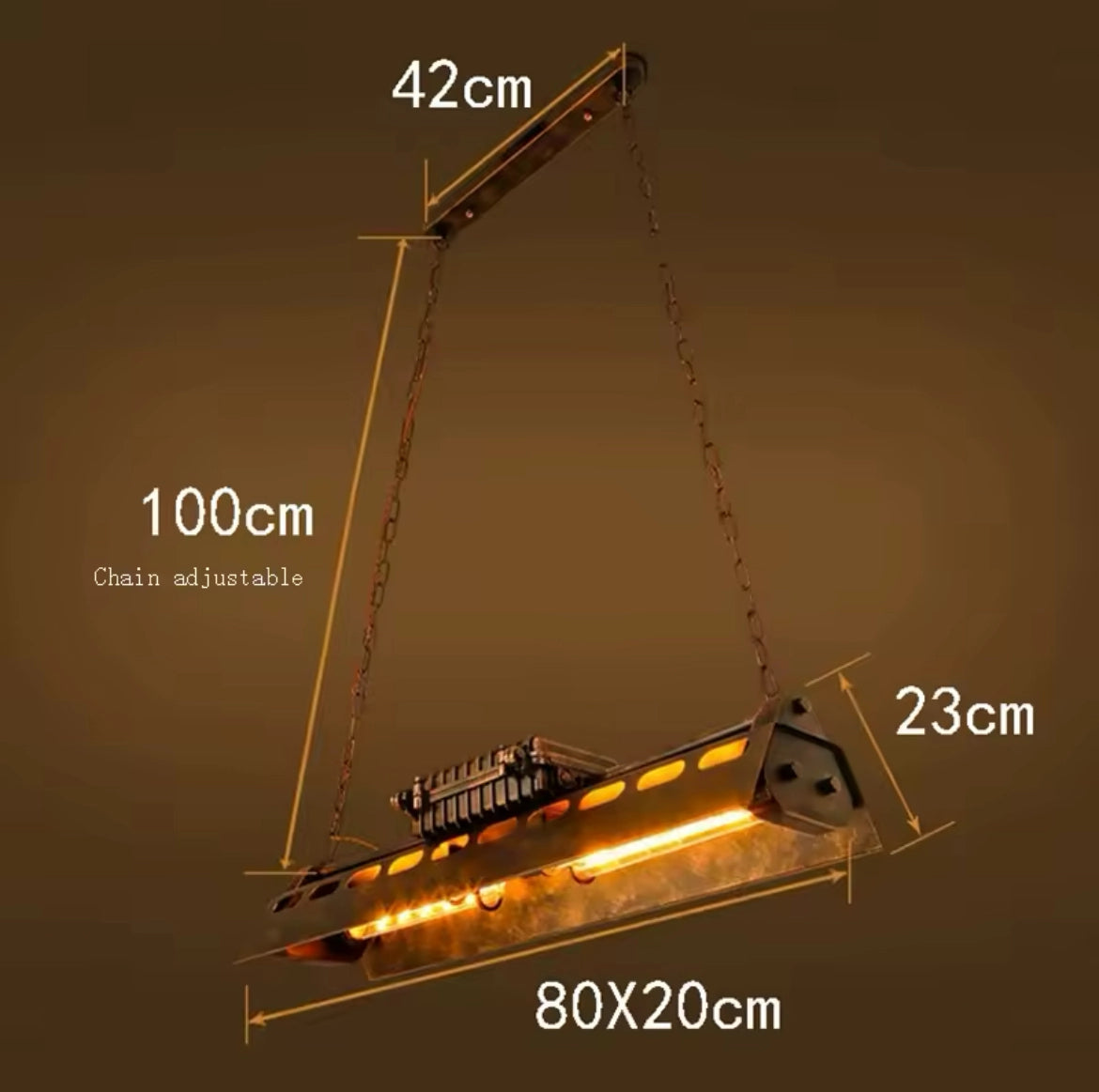 Retro Cool Iron Decor LED Chandelier