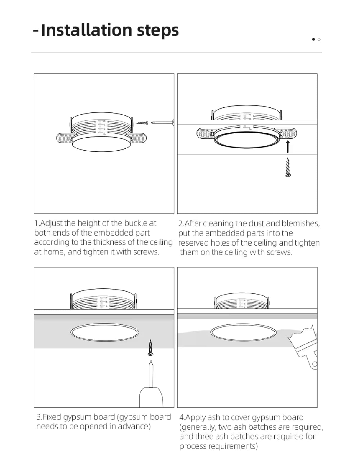 Led Recessed Downlight Frameless cut out