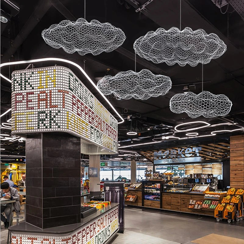 Iron Art Cloud Ceiling Chandelier