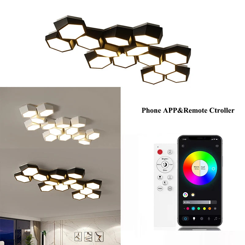 Led Geometry Ceiling Lights