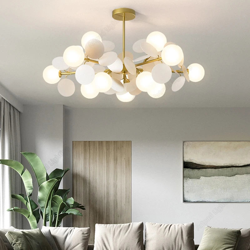 Nordic Chandelier Grape Design Glass Pendant Light