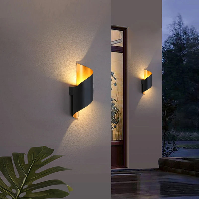 LED Modern Spiral Design Waterproof Lighting