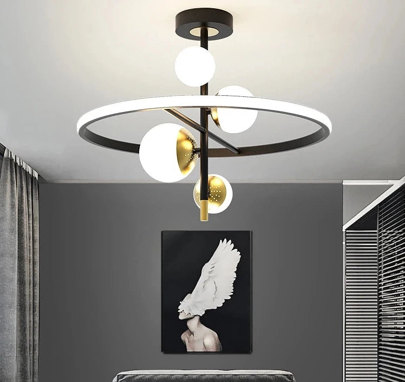 Nordic Glass Ball LED Chandelier light