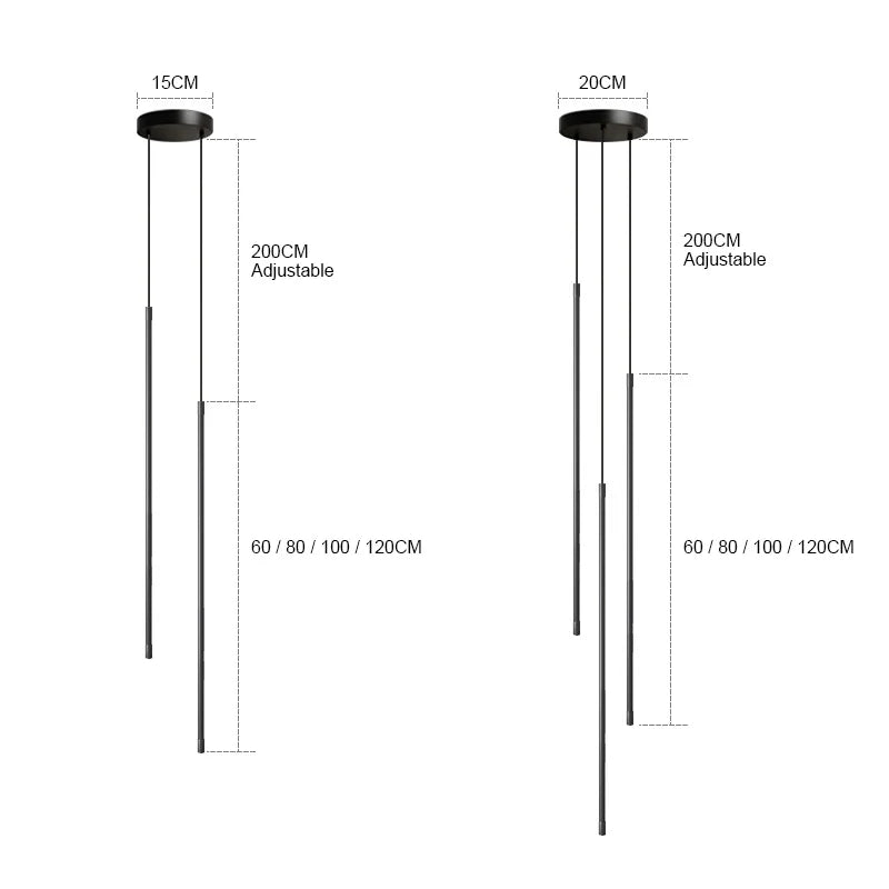 LED Adjustable Chandelier