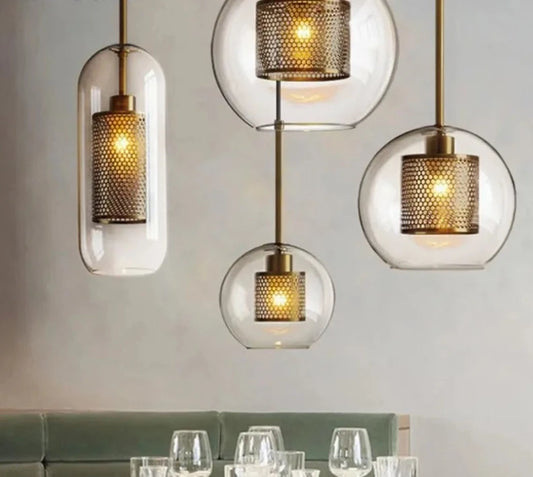 Nordic suspension Glass Ball Pendant Lights