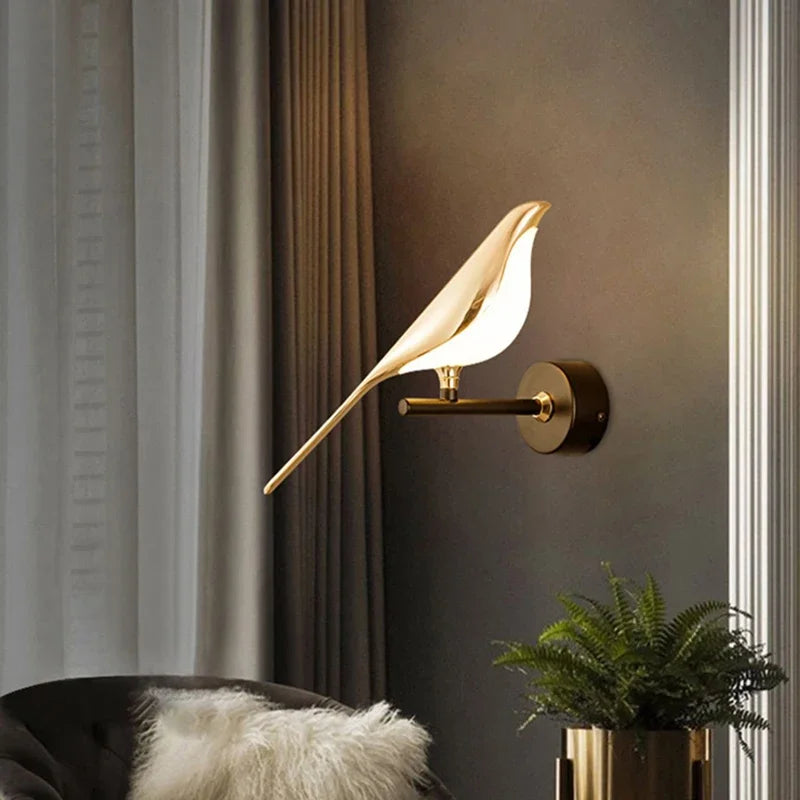 Remote control Led Bird sconce Light