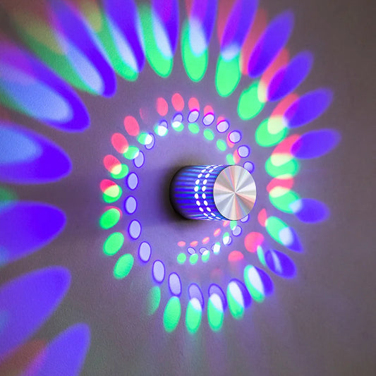 LED colorful Spiral sconce/ceiling light