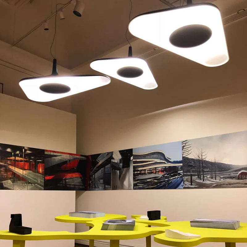 Lámpara colgante Irregular de diseño italiano para mesa de comedor, sala de estar, restaurante, iluminación colgante en blanco y negro, iluminación de isla de cocina