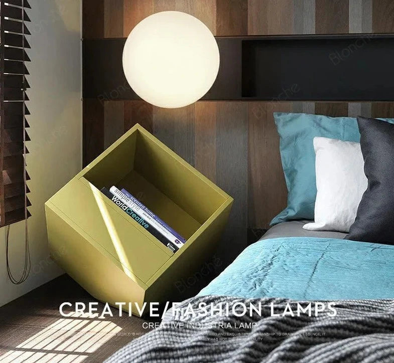 LED Milk White Globe Glass sconce light