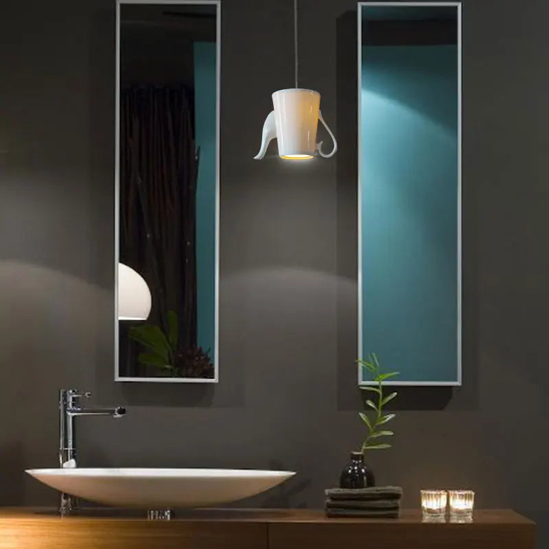 Lámpara colgante Led de cerámica, lámpara colgante moderna para taza de té, tetera, luces de cocina, comedor, Bar, cafetería, decoración del hogar, accesorios de iluminación