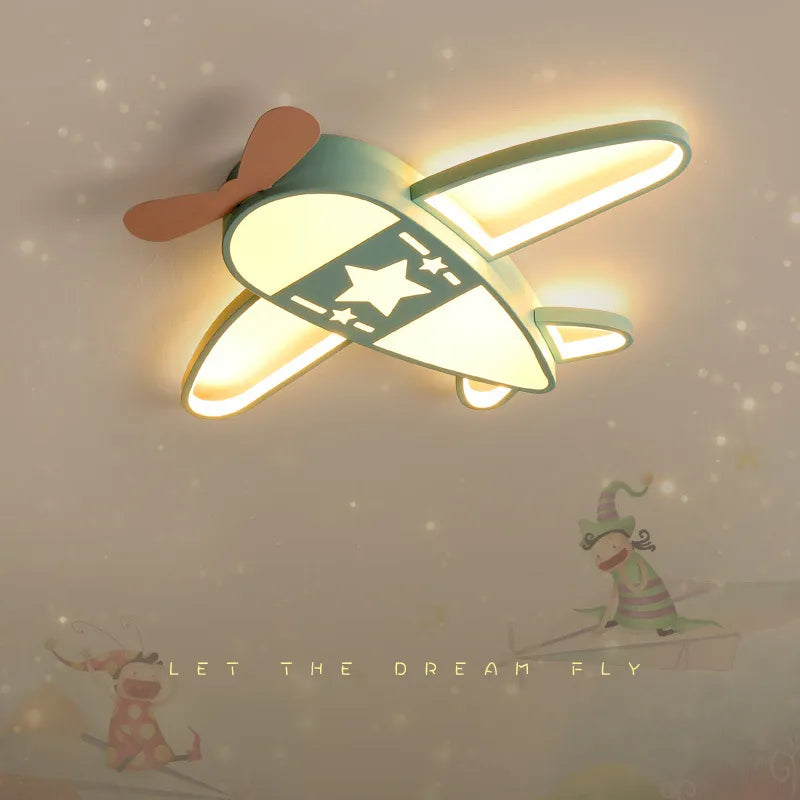 Airplane Ceiling fan Light For Kids Bedroom