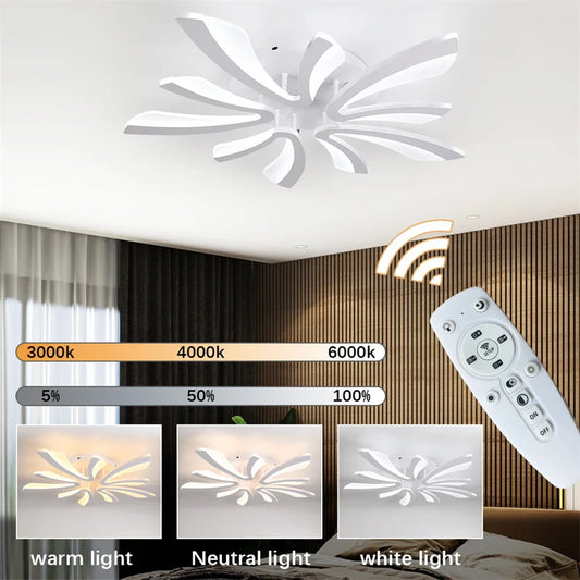 Lámpara Led acrílica moderna para interiores, dormitorio, sala de estar, plafón de atenuación, accesorios de iluminación para cocina, Lustres de luz colgantes, decoración