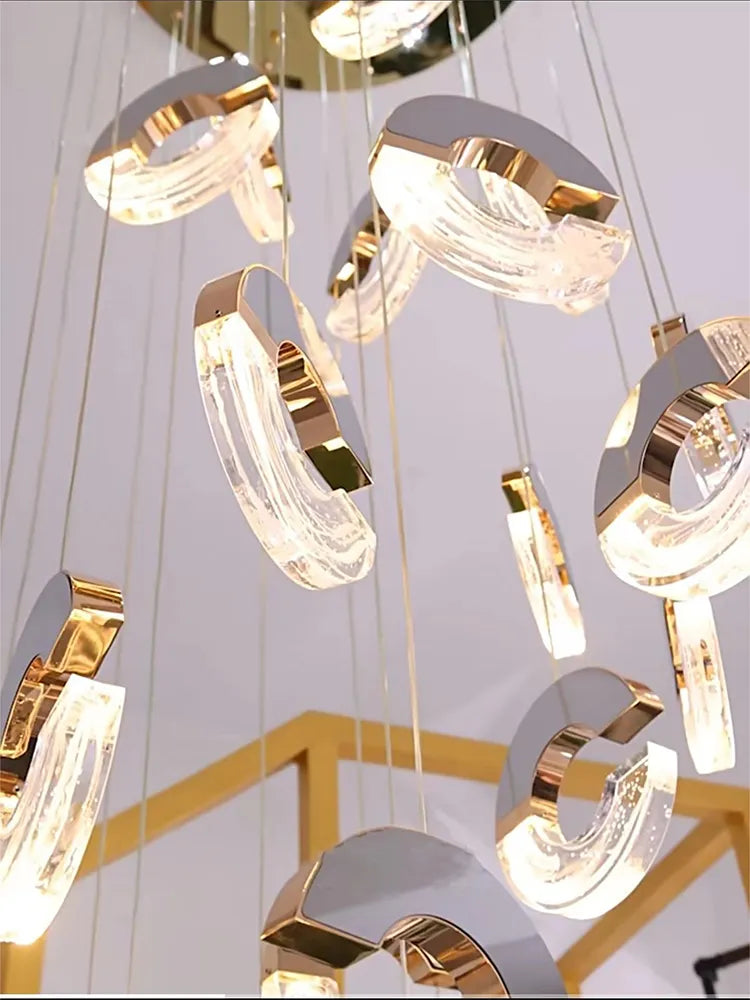 Crystal Staircase Ceiling light