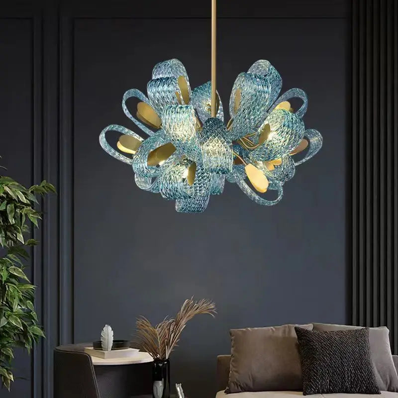 Peacock Leaf Ceiling pendent light