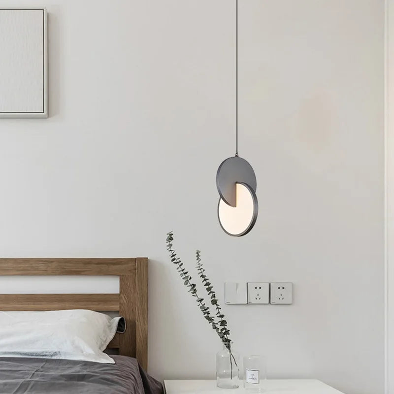 Lámpara colgante Led de nuevo estilo, moderna, 11W, 85-265V, hierro acrílico, mesita de noche, dormitorio, comedor, sala de estar, Bar, luz decorativa