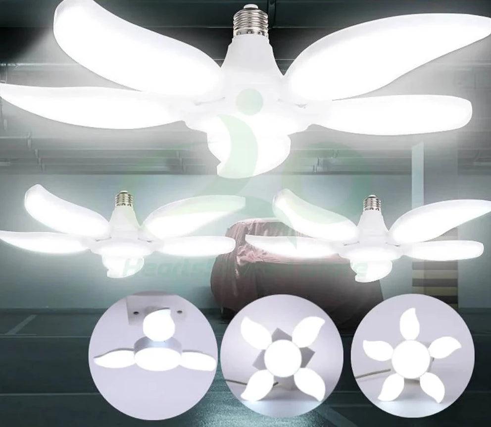 LED Five-leaf Folding 360 Degree light bulb's