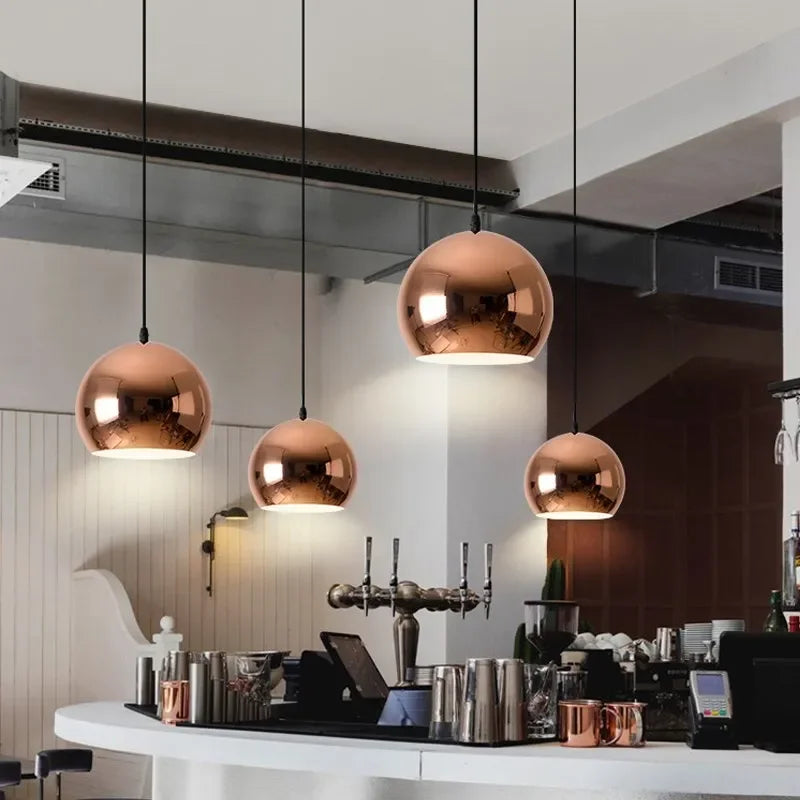 Wrought Iron Rose Gold pendent Lighting