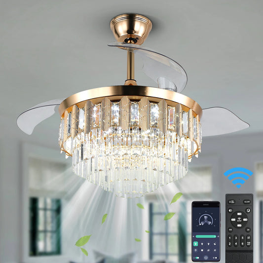 Modern Smart APP Ceiling Fan With Led Light