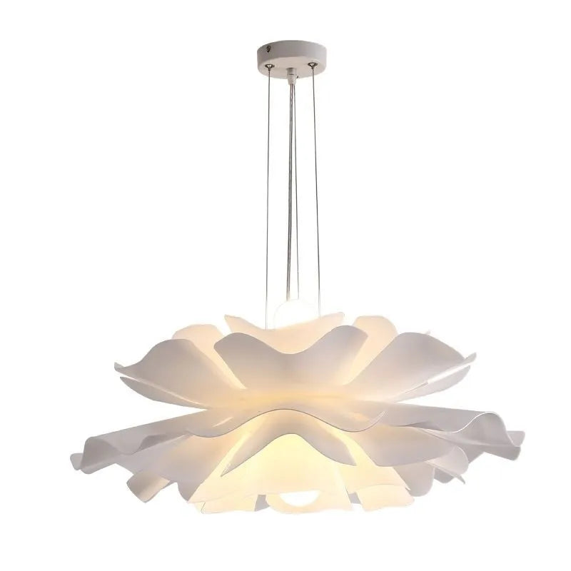 Nordic Led white camellia Chandelier