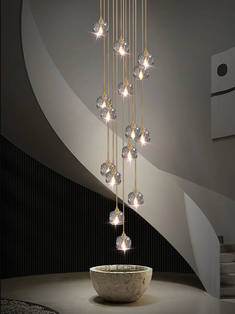 Villa LED Staircase Chandelier