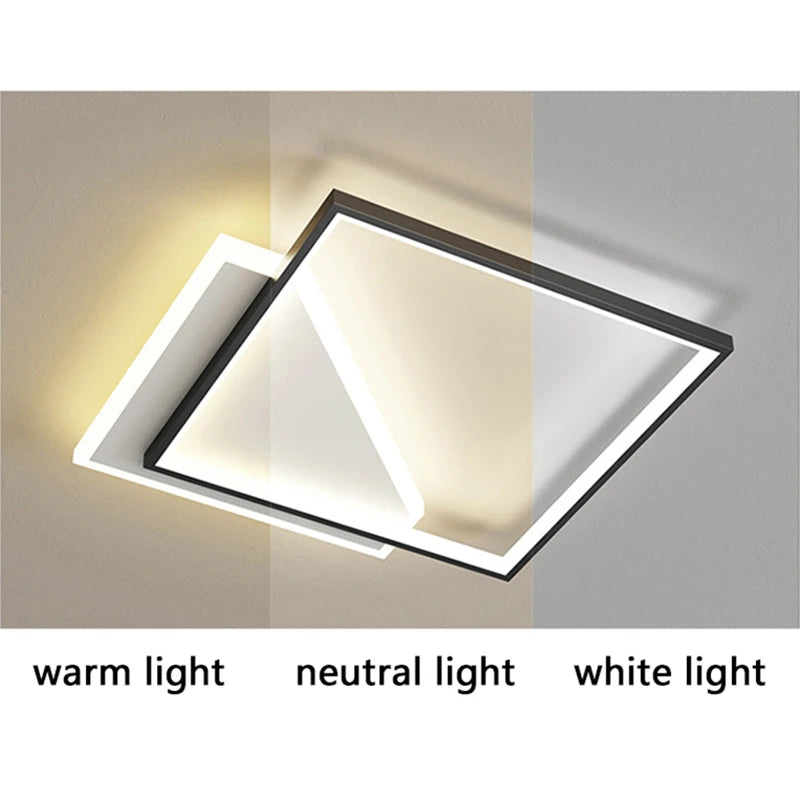 LED modern square Lotus ceiling light