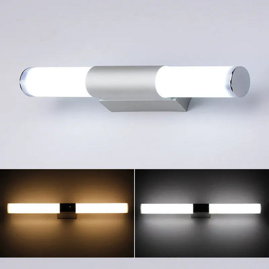 Lámparas de pared modernas para el hogar, tiras largas LED superbrillantes, luz Led para espejo, decoraciones interiores, luces acrílicas para baño y dormitorio