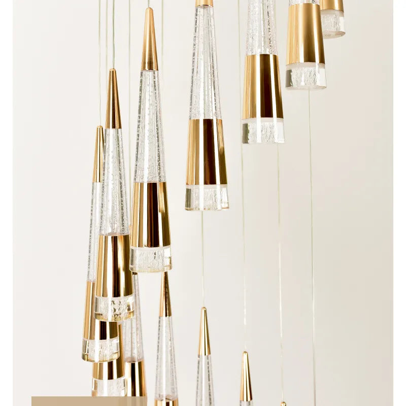 Modern Mini LED Pendant Light with Gold Finish