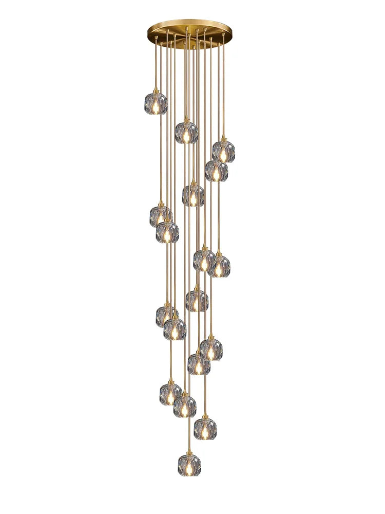 Villa LED Staircase Chandelier