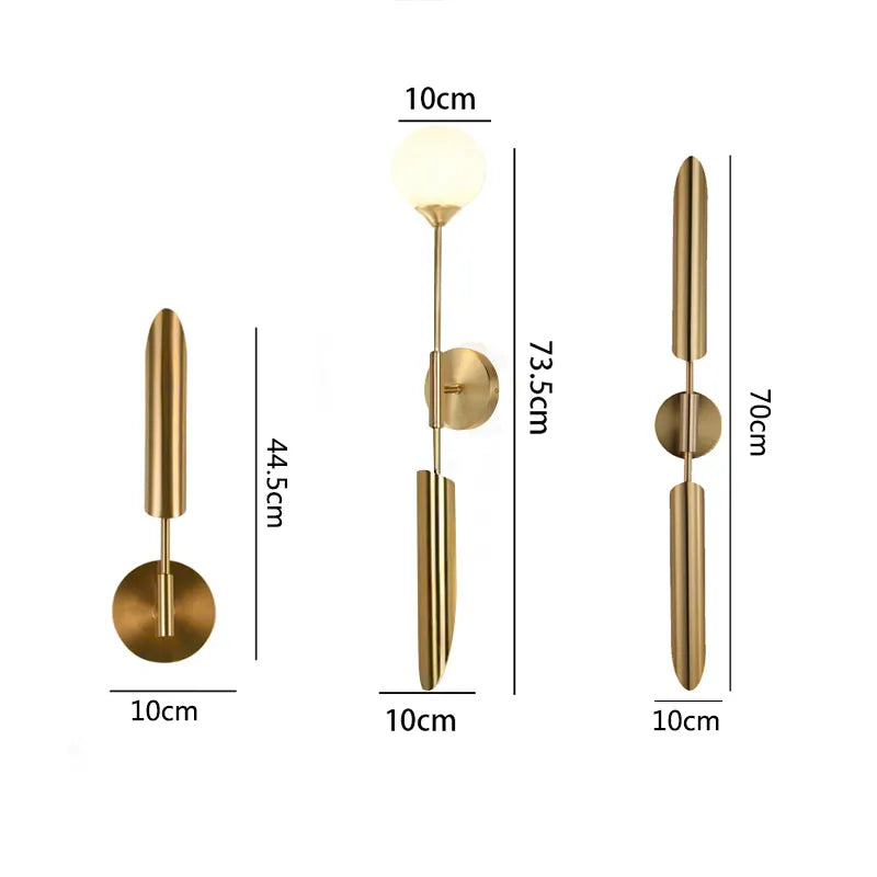 Nordic Gold up/down sconce light