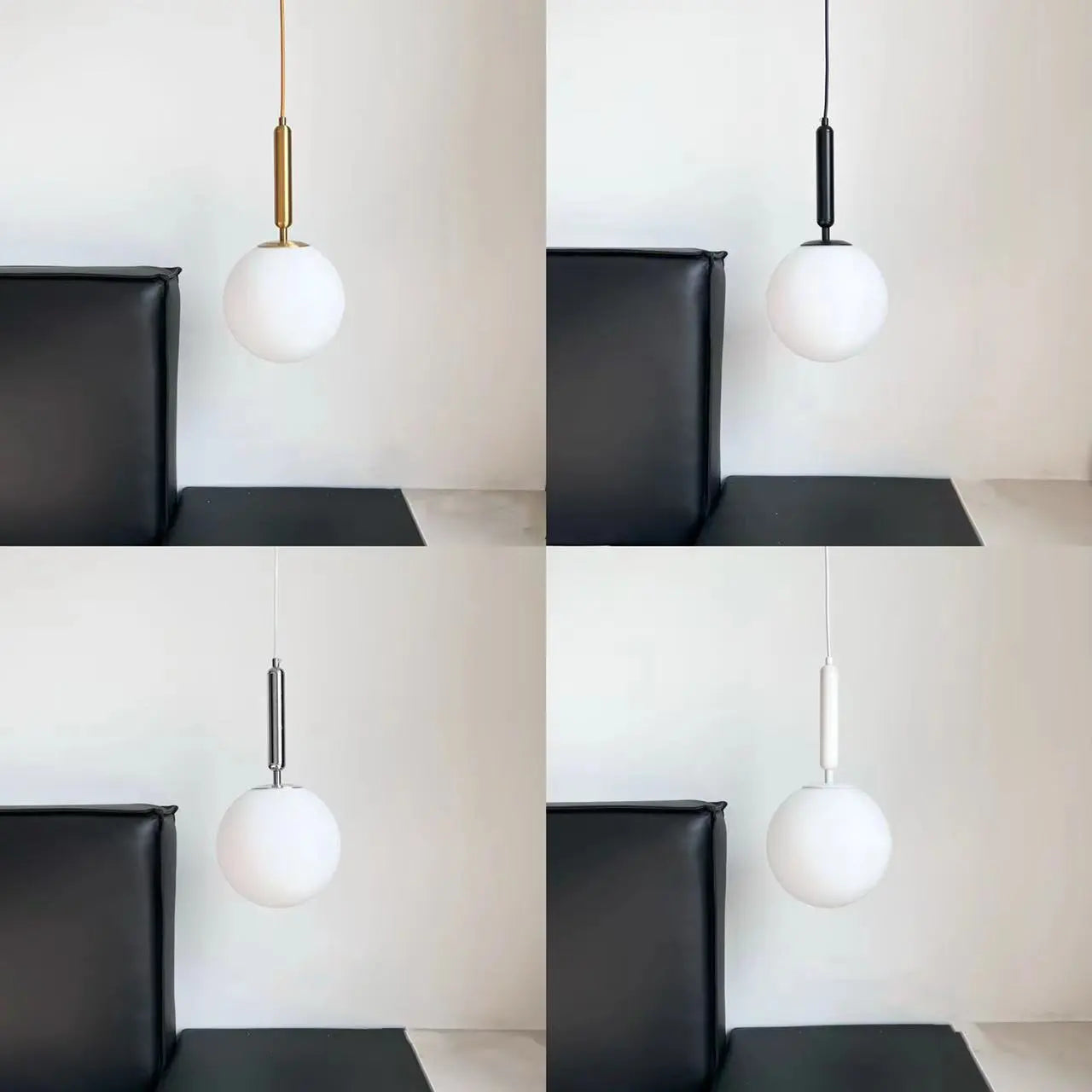 Simple modern Led Glass sphere pendent light