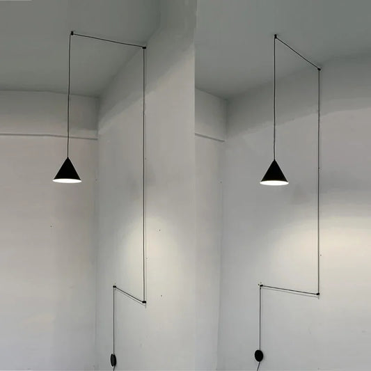 Decorative suspension sconce light