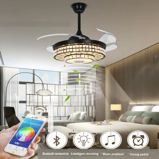 3 lighting tones/with Bluetooth and remote control ceiling fan