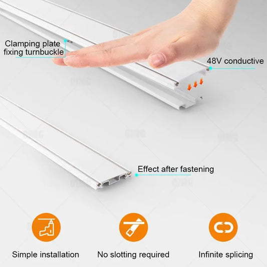 Slim Magnetic Track Light System