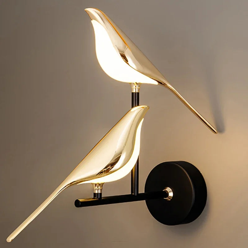Remote control Led Bird sconce Light