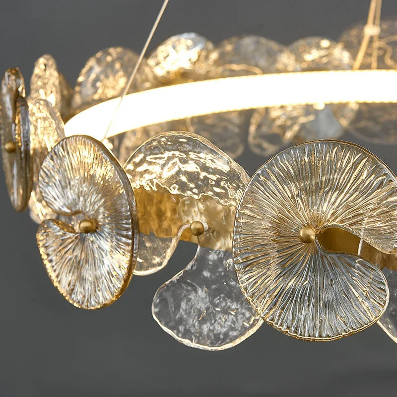 LED Lotus Leaf Decor chandelier Lighting