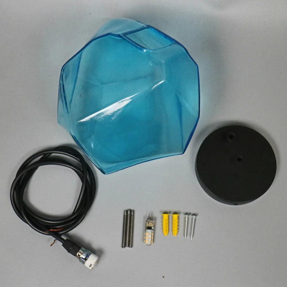 Colorful Stone Glass Pendant Light