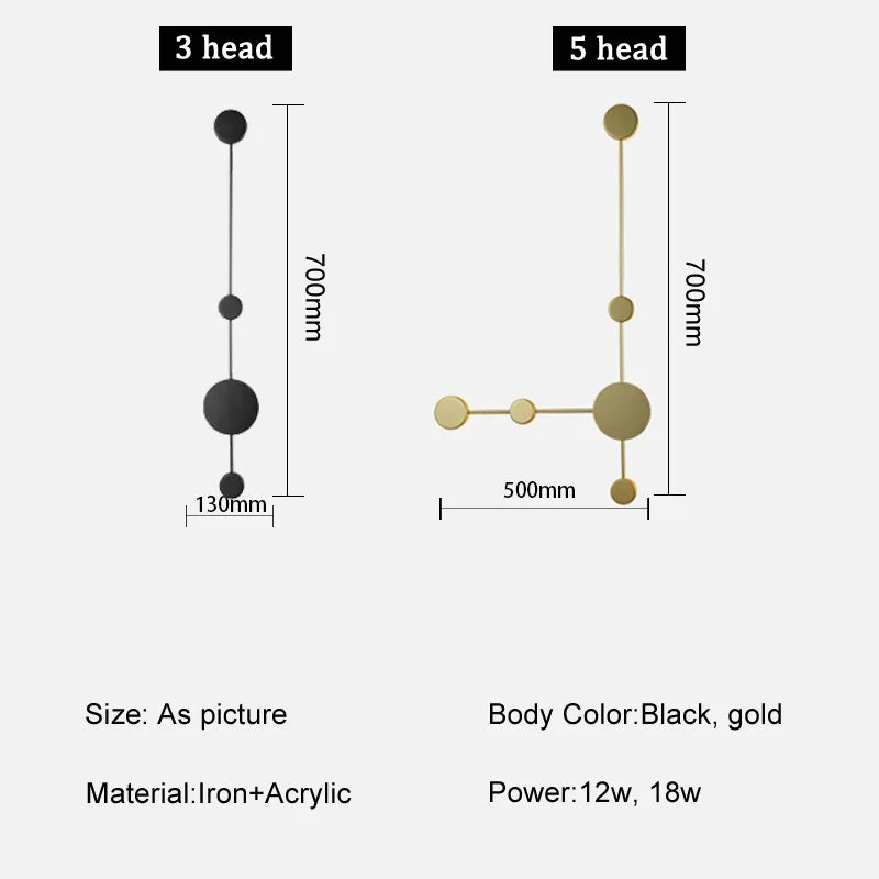 LED Connect dot Sconce light