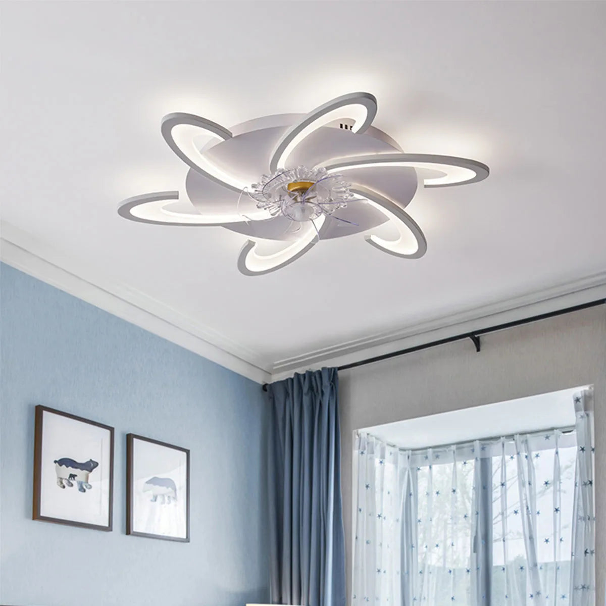 LED Remote Control High Brightness ceiling fan