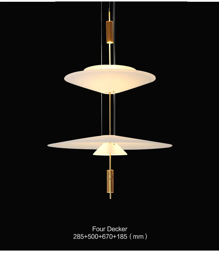 Acrylic LED Umbrella Pendant Light