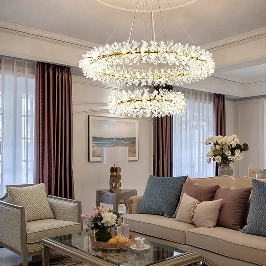 Nordic Flower Crystal Chandelier