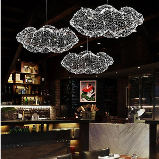 Iron Art Cloud Ceiling Chandelier