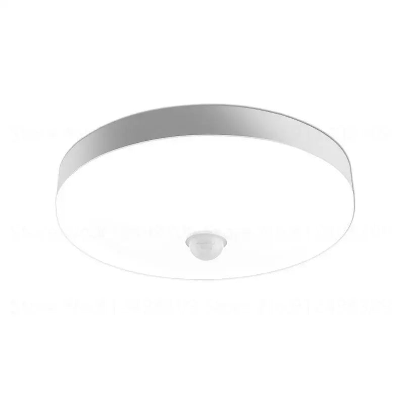 Lámpara LED de techo con Sensor de movimiento PIR, 220V, 110V, 15W, 20W, 24W, 36W, 40W, blanco cálido, blanco frío, luces de techo modernas para pasillos de vestíbulo