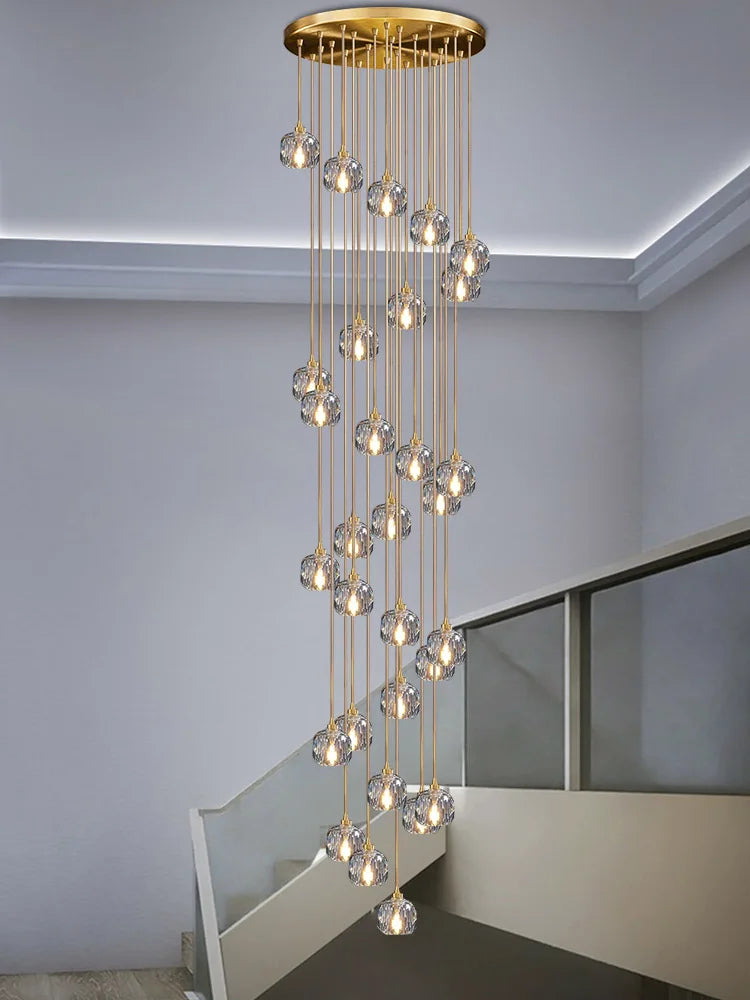 Villa LED Staircase Chandelier