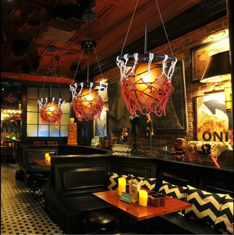 Sport Theme basketball Pendant light
