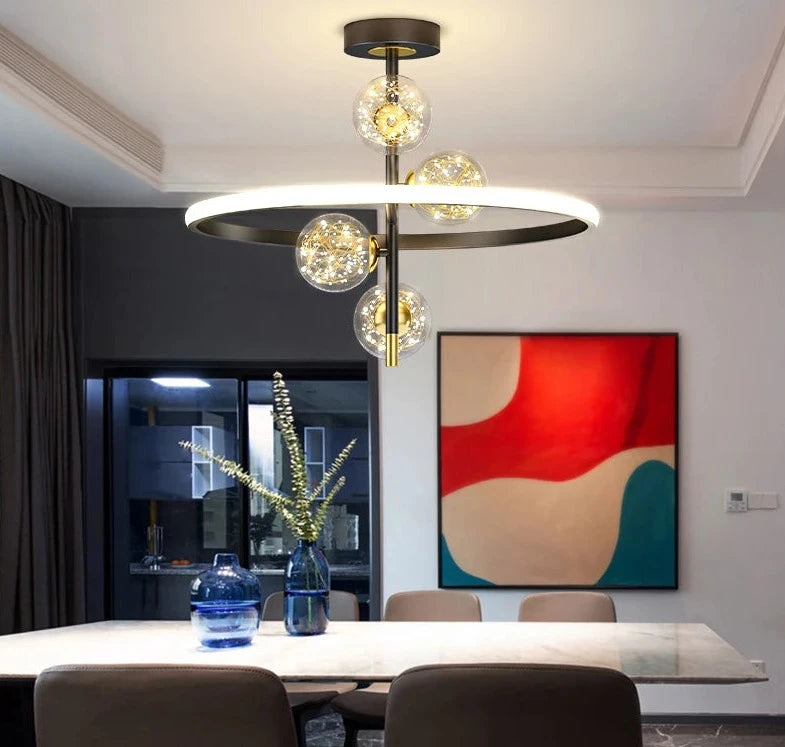 Nordic Glass Ball LED Chandelier light