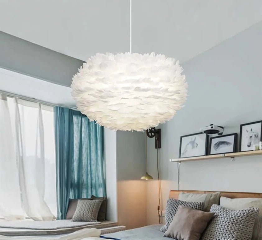 Feather Hanging pendent light