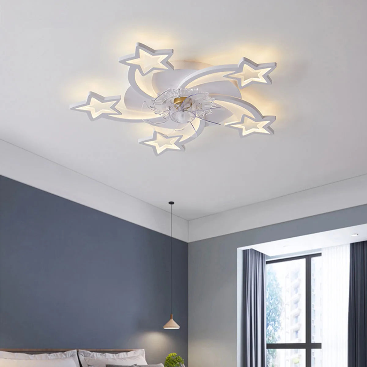 LED Remote Control High Brightness ceiling fan