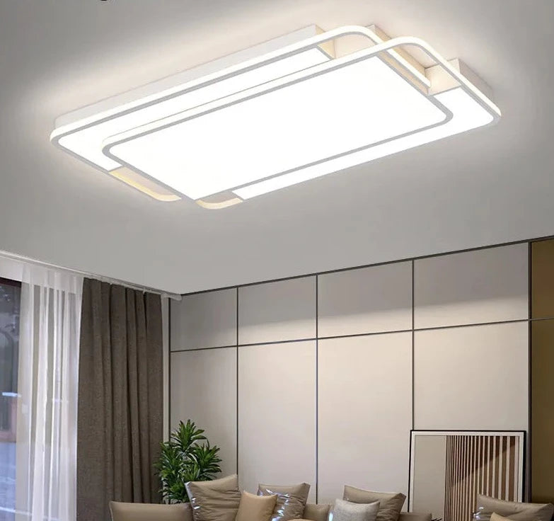 Double stack led flush mount lighting